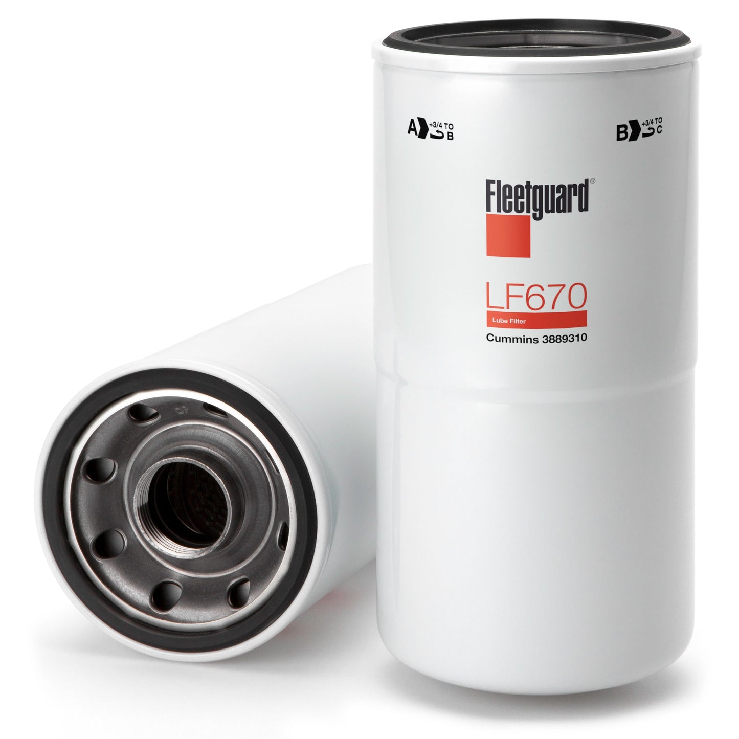 Filtro para aceite de motor enroscable tipo sellado FLEETGUARD LF670
